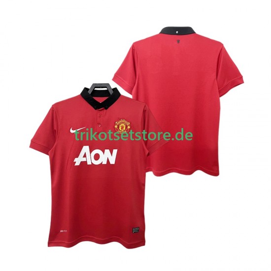 Manchester United Retro 2013 2014 Herren Trikot Heim Kurzarm
