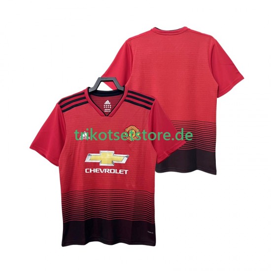 Manchester United Retro 2018 2019 Herren Trikot Heim Kurzarm