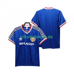 Manchester United Retro 1986 1988 Herren Trikot Ausweich Kurzarm