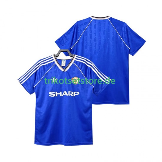 Manchester United Retro 1988 1990 Herren Trikot Ausweich Kurzarm