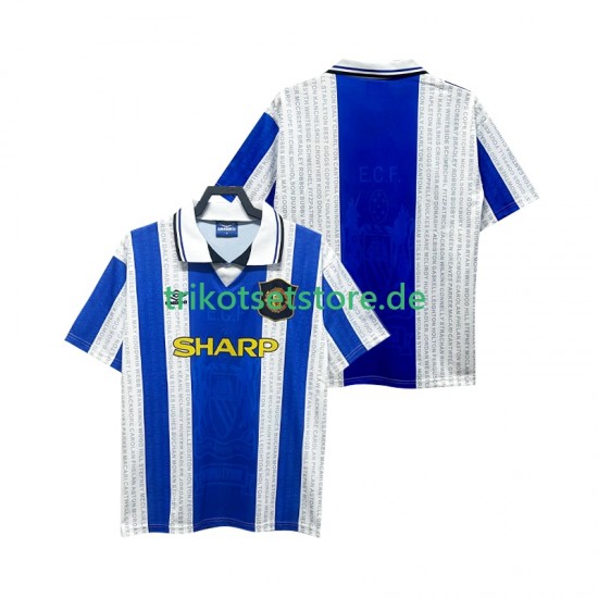 Manchester United Retro 1994 1996 Herren Trikot Ausweich Kurzarm