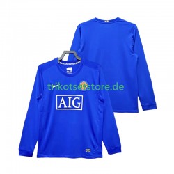 Manchester United Retro 2008 2009 Herren Trikot Ausweich Langarm