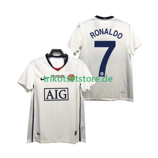 Manchester United Ronaldo 7 Retro Champions League 2008 2009 Herren Trikot Auswärts Kurzarm