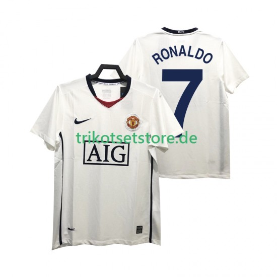 Manchester United Ronaldo 7 Retro Premier League 2008 2009 Herren Trikot Auswärts Kurzarm