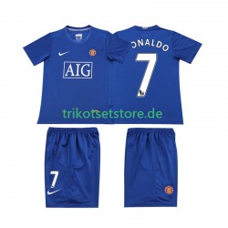 Manchester United Ronaldo 7 Retro 2008 2009 Kinder Trikotset Ausweich Kurzarm