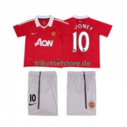 Manchester United Rooney 10 Retro 2010 2011 Kinder Trikotset Heim Kurzarm