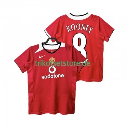 Manchester United Rooney 8 Retro 2005 2006 Herren Trikot Heim Kurzarm