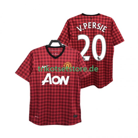Manchester United V PERSIE 20 Retro 2012 2013 Herren Trikot Heim Kurzarm