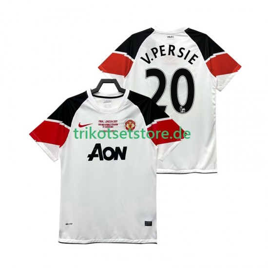 Manchester United V PERSIE 20 Retro Champions League 2011 2012 Herren Trikot Ausweich Kurzarm