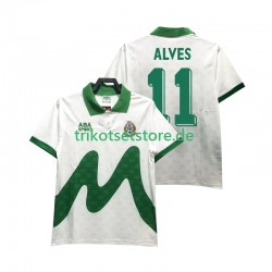 Mexiko ALVES 11 Retro 1995 Herren Trikot Auswärts Kurzarm