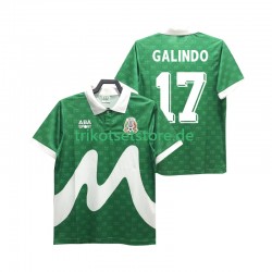Mexiko GALINDO 17 Retro 1995 Herren Trikot Heim Kurzarm