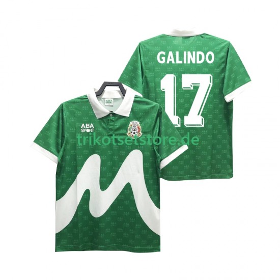 Mexiko GALINDO 17 Retro 1995 Herren Trikot Heim Kurzarm