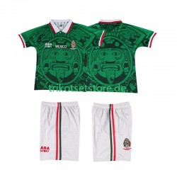 Mexiko Retro 1998 Kinder Trikotset Heim Kurzarm
