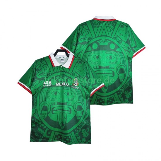Mexiko Retro 1998 Herren Trikot Heim Kurzarm
