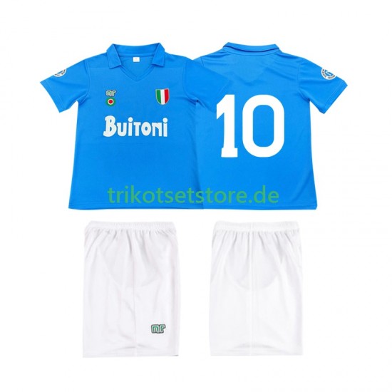 SSC Neapel 10 Retro 1987 1988 Kinder Trikotset Heim Kurzarm