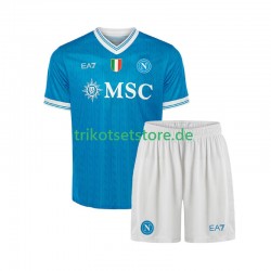 SSC Neapel 2025-2026 Kinder Trikotset Heim Kurzarm
