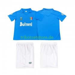 SSC Neapel Retro 1987 1988 Kinder Trikotset Heim Kurzarm