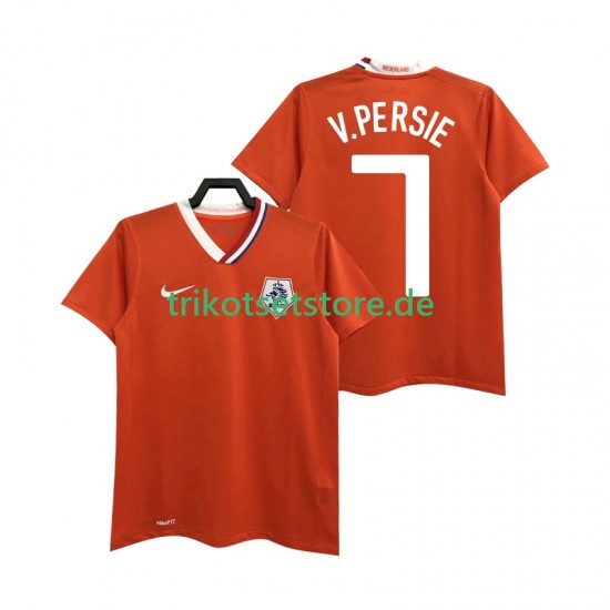 Niederlande Robin van Persie 7 Retro 2008 Herren Trikot Heim Kurzarm