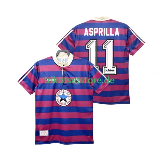 Newcastle United ASPRILLA 11 Retro 1995 1997 Herren Trikot Auswärts Kurzarm