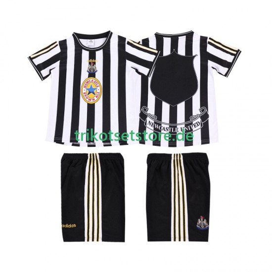 Newcastle United Retro 1997 1999 Kinder Trikotset Heim Kurzarm