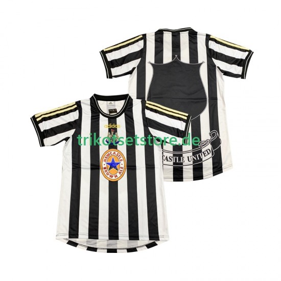 Newcastle United Retro 1997 1999 Herren Trikot Heim Kurzarm