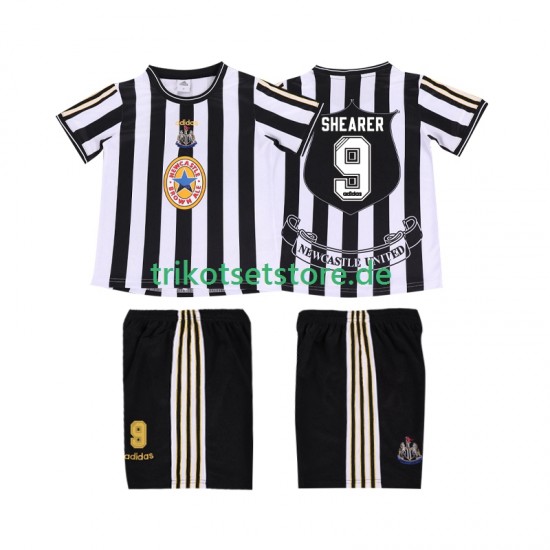Newcastle United SHEARER 9 Retro 1997 1999 Kinder Trikotset Heim Kurzarm