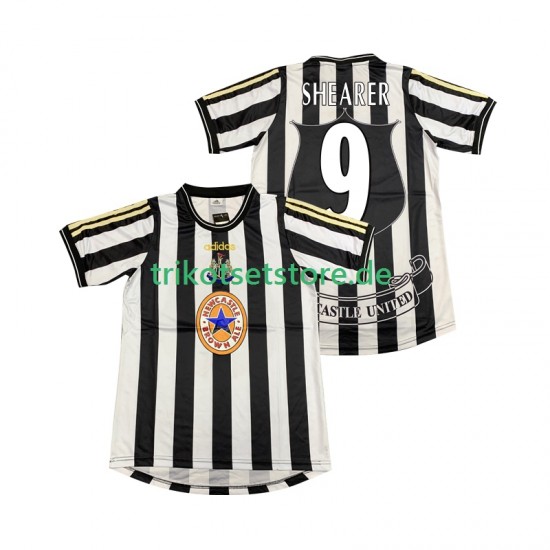 Newcastle United SHEARER 9 Retro 1997 1999 Herren Trikot Heim Kurzarm