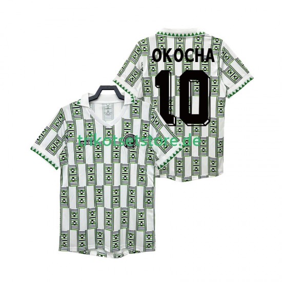 Nigeria OKOCHA 10 Retro 1994 Herren Trikot Auswärts Kurzarm
