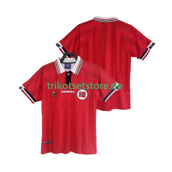 Norwegen Retro 1998 Herren Trikot Heim Kurzarm