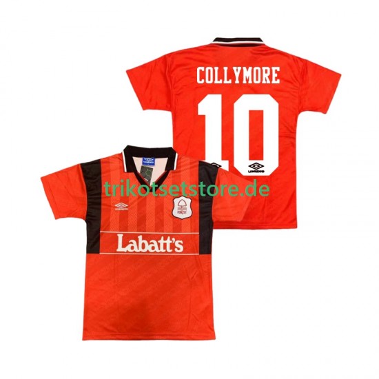 Nottingham Forest COLLYMORE 10 Retro 1994 1995 Herren Trikot Heim Kurzarm