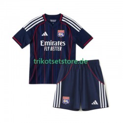 Olympique Lyon 2025-2026 Kinder Trikotset Auswärts Kurzarm