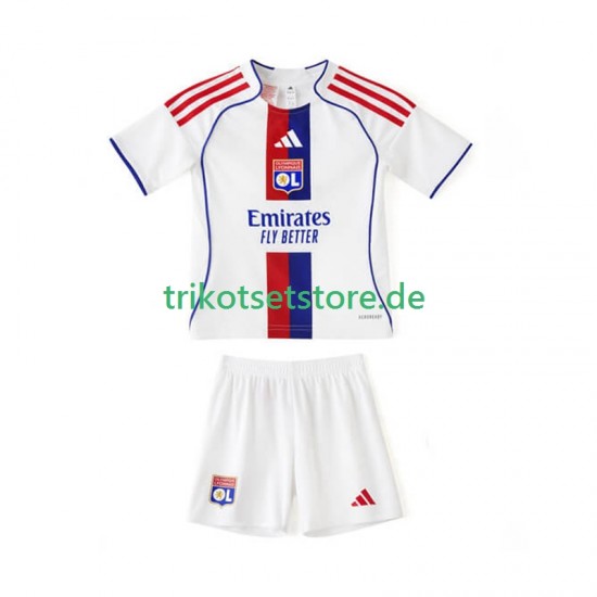 Olympique Lyon 2025-2026 Kinder Trikotset Heim Kurzarm
