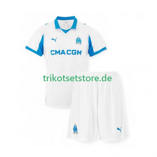 Olympique Marseille 2025-2026 Kinder Trikotset Heim Kurzarm