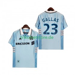 Olympique Marseille Gallas 23 Retro 1998 1999 Herren Trikot Auswärts Kurzarm