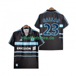 Olympique Marseille Gallas 23 Retro 1999 2000 Herren Trikot Ausweich Kurzarm