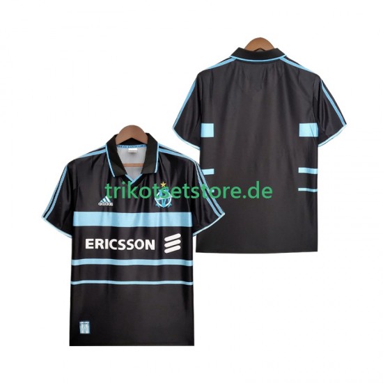 Olympique Marseille Retro 1999 2000 Herren Trikot Ausweich Kurzarm