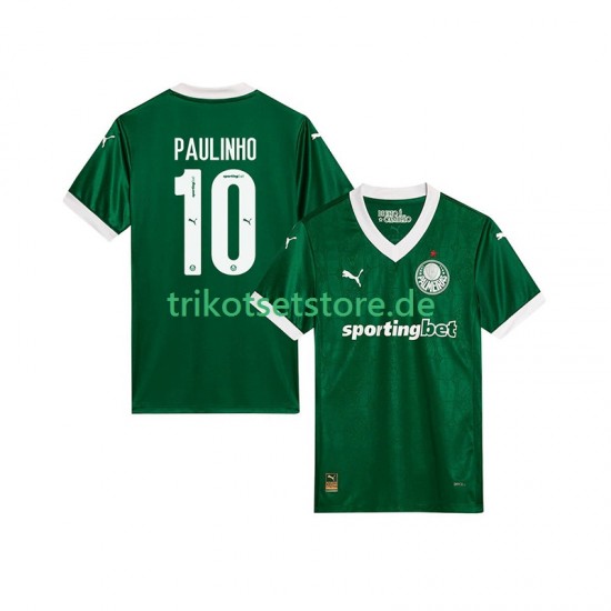 Palmeiras Paulinho 10 2025-2026 Herren Trikot Heim Kurzarm