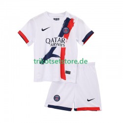 Paris Saint-Germain 2025-2026 Kinder Trikotset Auswärts Kurzarm