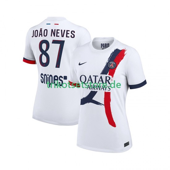 Paris Saint-Germain Joao Neves 87 2025-2026 Herren Trikot Auswärts Kurzarm
