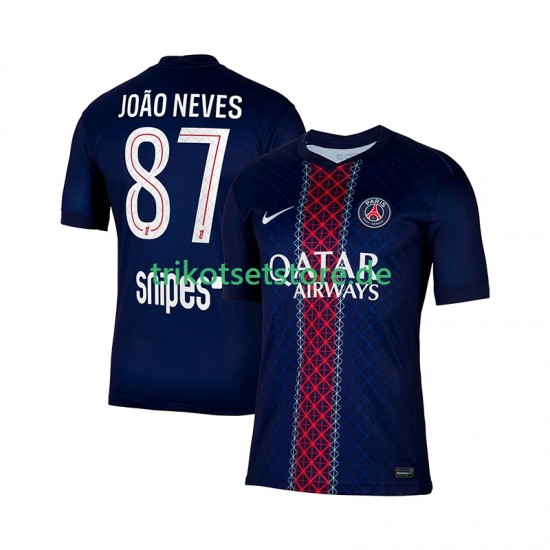 Paris Saint-Germain Joao Neves 87 2025-2026 Herren Trikot Heim Kurzarm