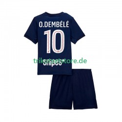Paris Saint-Germain Ousmane Dembele 10 2025-2026 Kinder Trikotset Heim Kurzarm