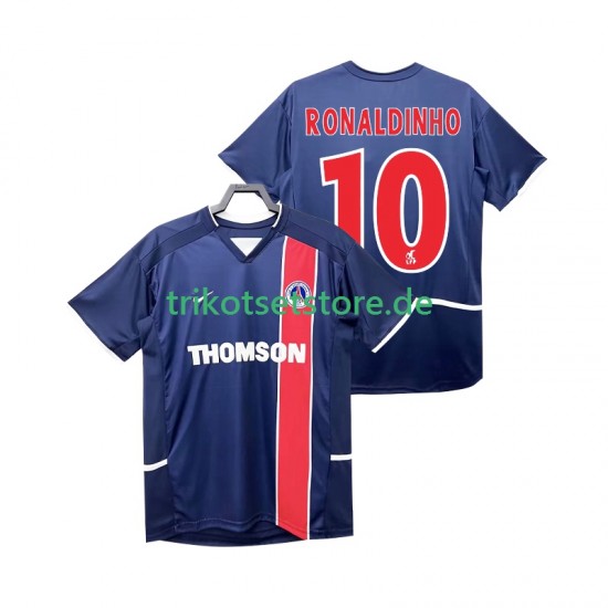 Paris Saint-Germain RONALDINHO 10 Retro 2002 2003 Herren Trikot Heim Kurzarm