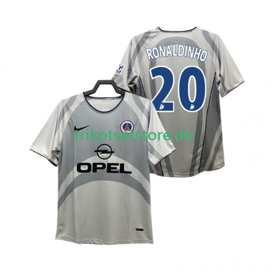 Paris Saint-Germain RONALDINHO 20 Retro 2001 2002 Herren Trikot Auswärts Kurzarm