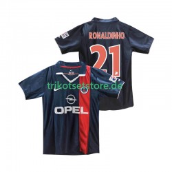 Paris Saint-Germain RONALDINHO 21 Retro 2001 2002 Herren Trikot Heim Kurzarm