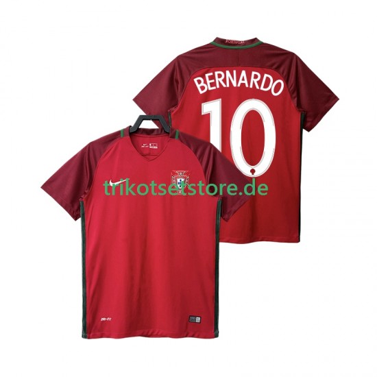 Portugal BERNARDO 10 Retro 2016 Herren Trikot Heim Kurzarm