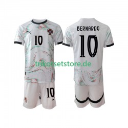 Portugal Bernardo Silva 10 2025-2026 Kinder Trikotset Auswärts Kurzarm