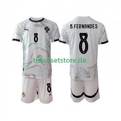 Portugal Bruno Fernandes 8 2025-2026 Kinder Trikotset Auswärts Kurzarm