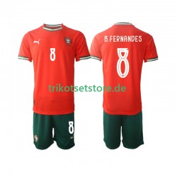 Portugal Bruno Fernandes 8 2025-2026 Kinder Trikotset Heim Kurzarm