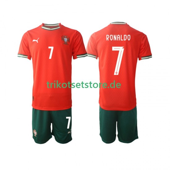 Portugal Cristiano Ronaldo 7 2025 Kinder Trikotset Heim Kurzarm