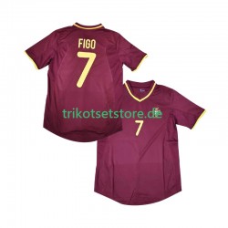 Portugal Figo 7 Retro 2000 Herren Trikot Heim Kurzarm